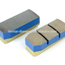 diamond fickert metal bond polishing block for marble, granite on automatic grinding machine